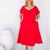 Dresses Proud Poppy Clothing | Colette Midi Dress In Red