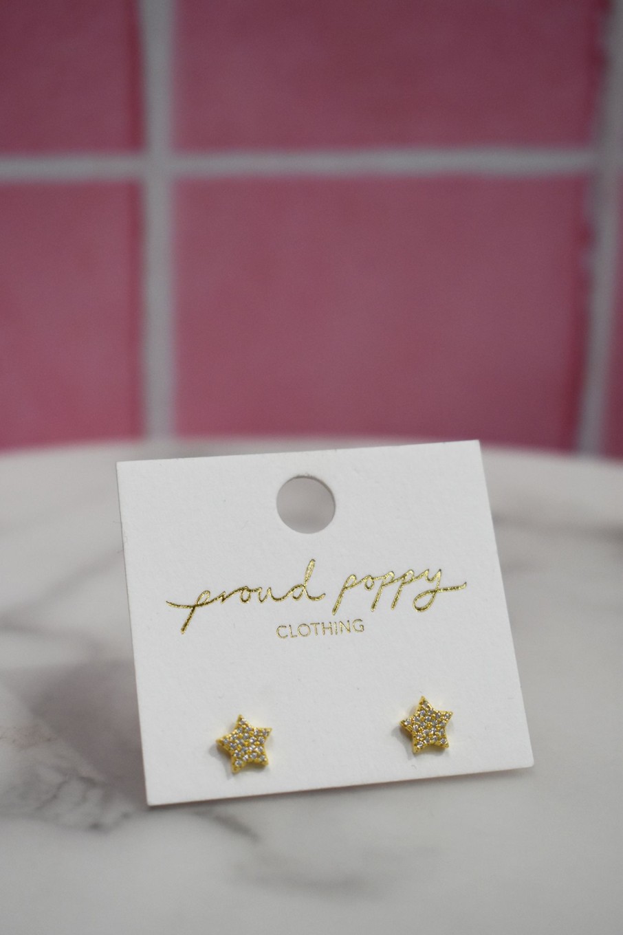 Accessories Proud Poppy Clothing Earrings | Slatwall Hook Star Earrings In Gold