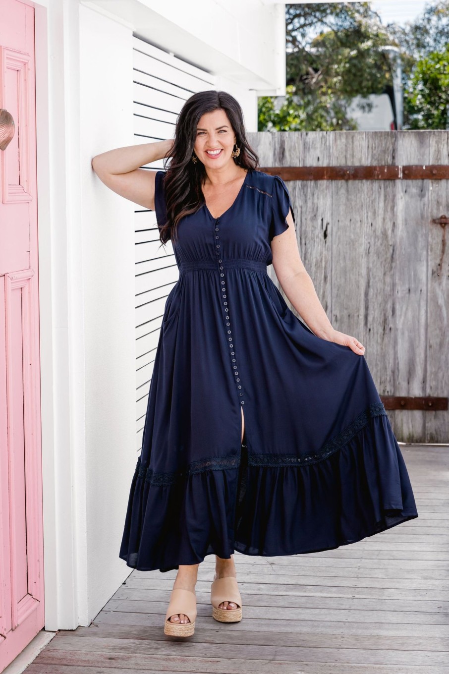 Dresses Proud Poppy Clothing | Louisa Navy Maxi Dress