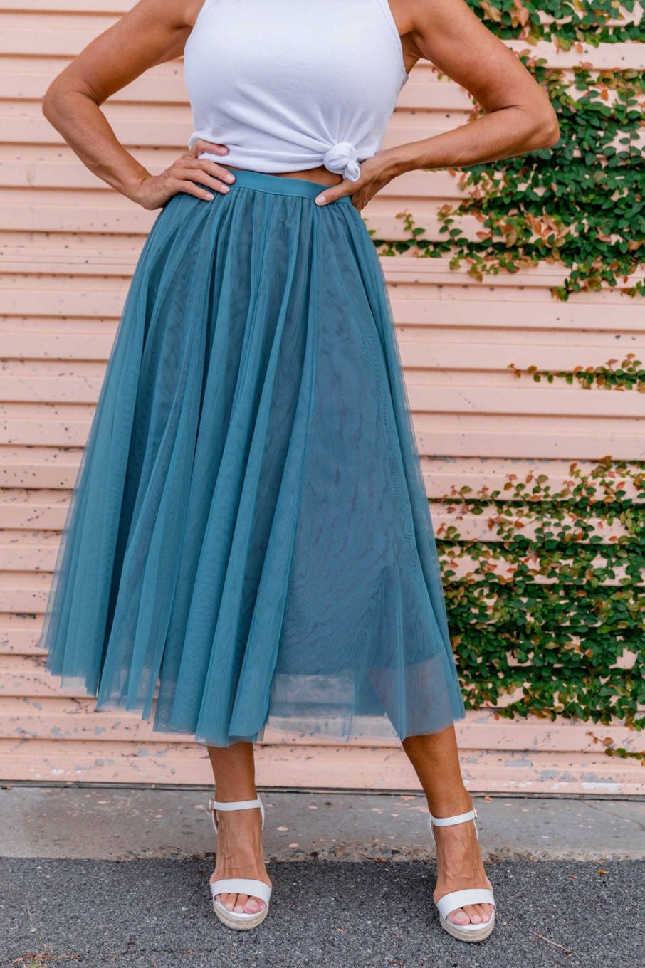 Clothing Proud Poppy Clothing Skirts | Madeline Tulle Skirt In Emerald Green