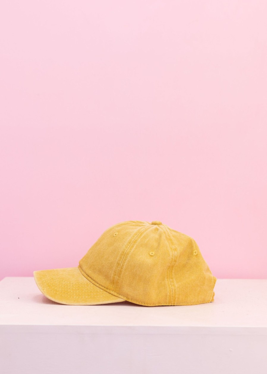 Accessories Proud Poppy Clothing Hats | Kylie Cap In Camel Yellow