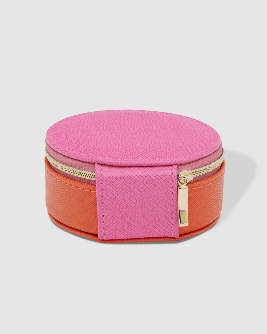 Accessories Proud Poppy Clothing Jewellery Boxes | Sisco Jewellery Box In Pink & Orange