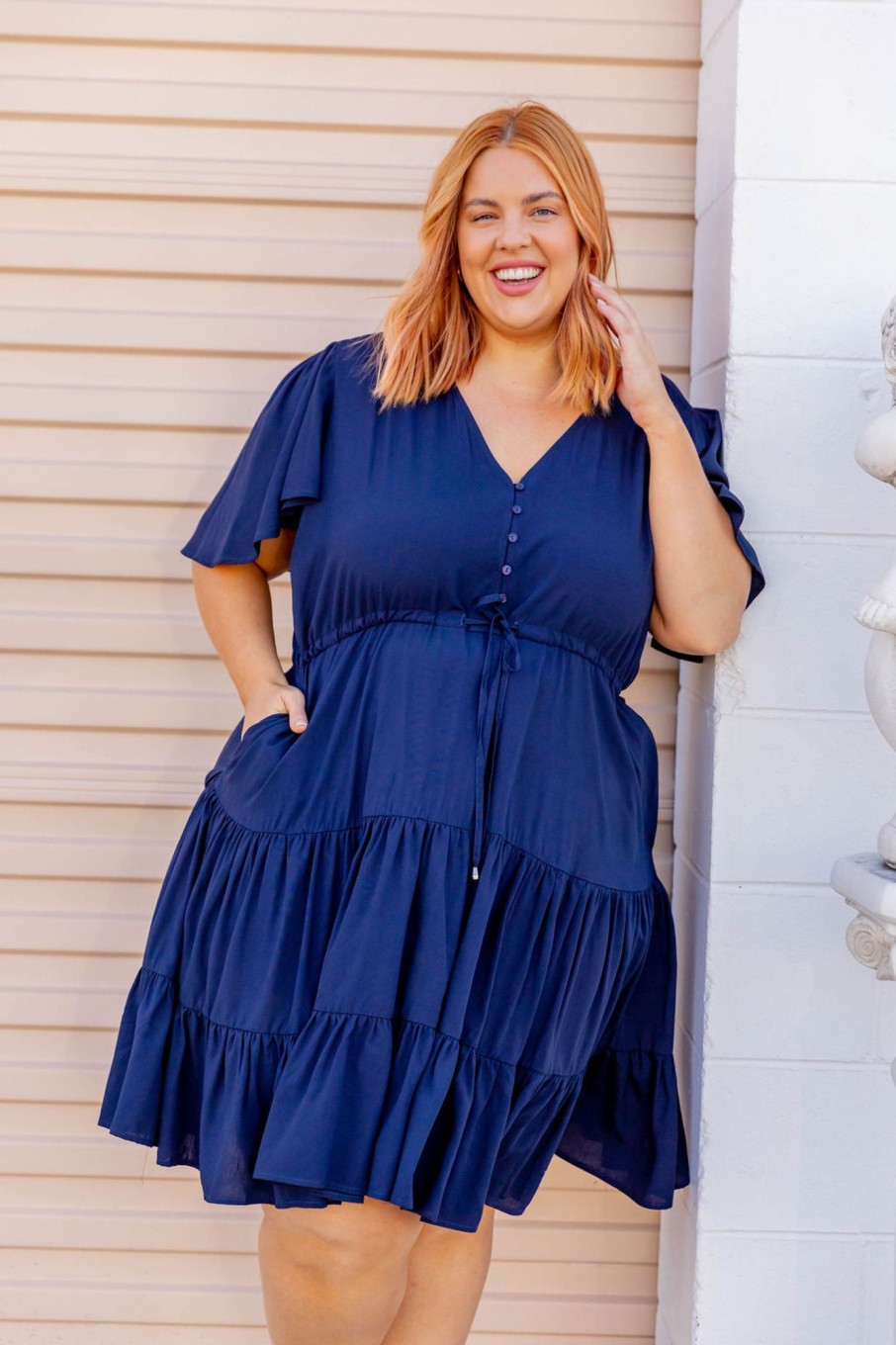 Dresses Proud Poppy Clothing | Summer Fling Dress In Navy