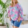 Clothing Proud Poppy Clothing Tops | Amira Blouse In Destiny Print