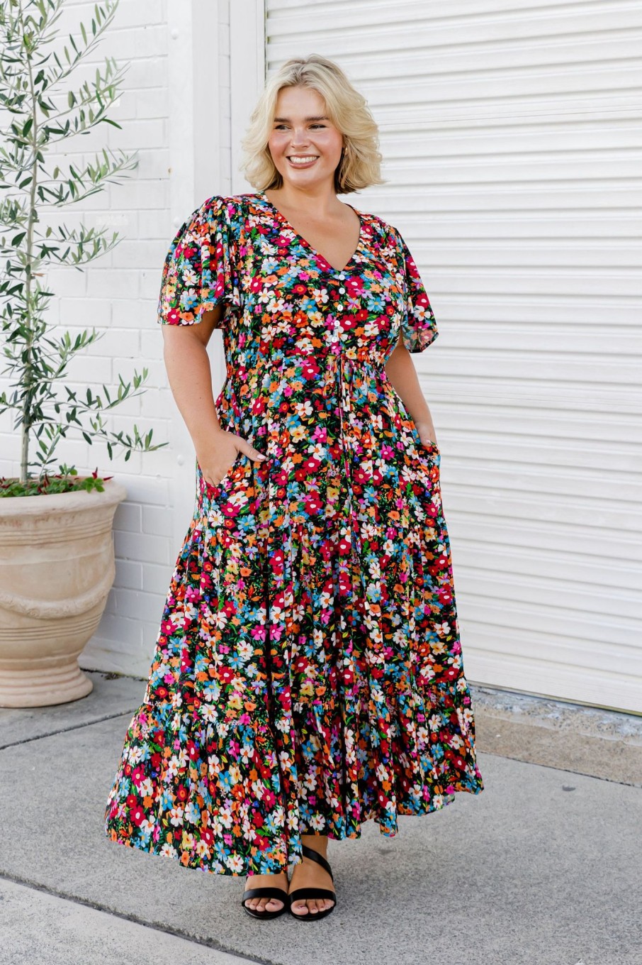 Dresses Proud Poppy Clothing | Bonnie Maxi Dress In Azalea