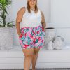 Clothing Proud Poppy Clothing Shorts | Lila Shorts In Festive Floral By Kasey Rainbow