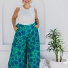 Clothing Proud Poppy Clothing Pants | Larsa Pants In Floral Green By Kasey Rainbow