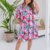 Dresses Proud Poppy Clothing | Sadie Dress In Festive Floral By Kasey Rainbow