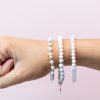 Accessories Proud Poppy Clothing Bracelets | 3 Piece Bead Bracelet Set In White