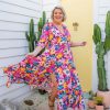 Dresses Proud Poppy Clothing | Luna Dress In Flower Power By Kasey Rainbow