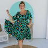 Dresses Proud Poppy Clothing | Peri Dress In Neon Leopard By Kasey Rainbow