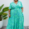 Dresses Proud Poppy Clothing | Bonnie Dress In Evergreen Print