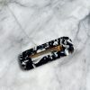 Accessories Proud Poppy Clothing Hair Accessories | Soft Black Coloured Square - Hair Clip