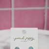 Accessories Proud Poppy Clothing Earrings | Slatwall Hook Earrings In Aqua Chalcedony