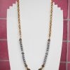 Accessories Proud Poppy Clothing Necklaces | Long Bead And Chain Necklace In Grey