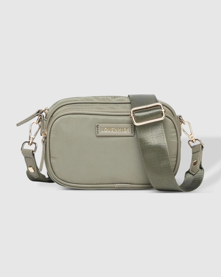 Accessories Proud Poppy Clothing Bags | Cali Nylon Crossbody Bag Khaki