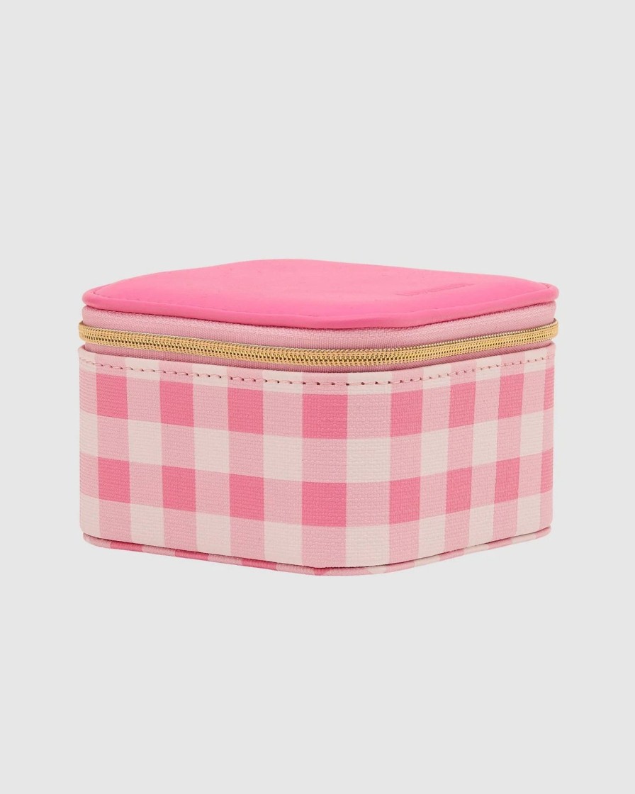 Accessories Proud Poppy Clothing Jewellery Boxes | Beau Jewellery Box In Pink Gingham By Louenhide