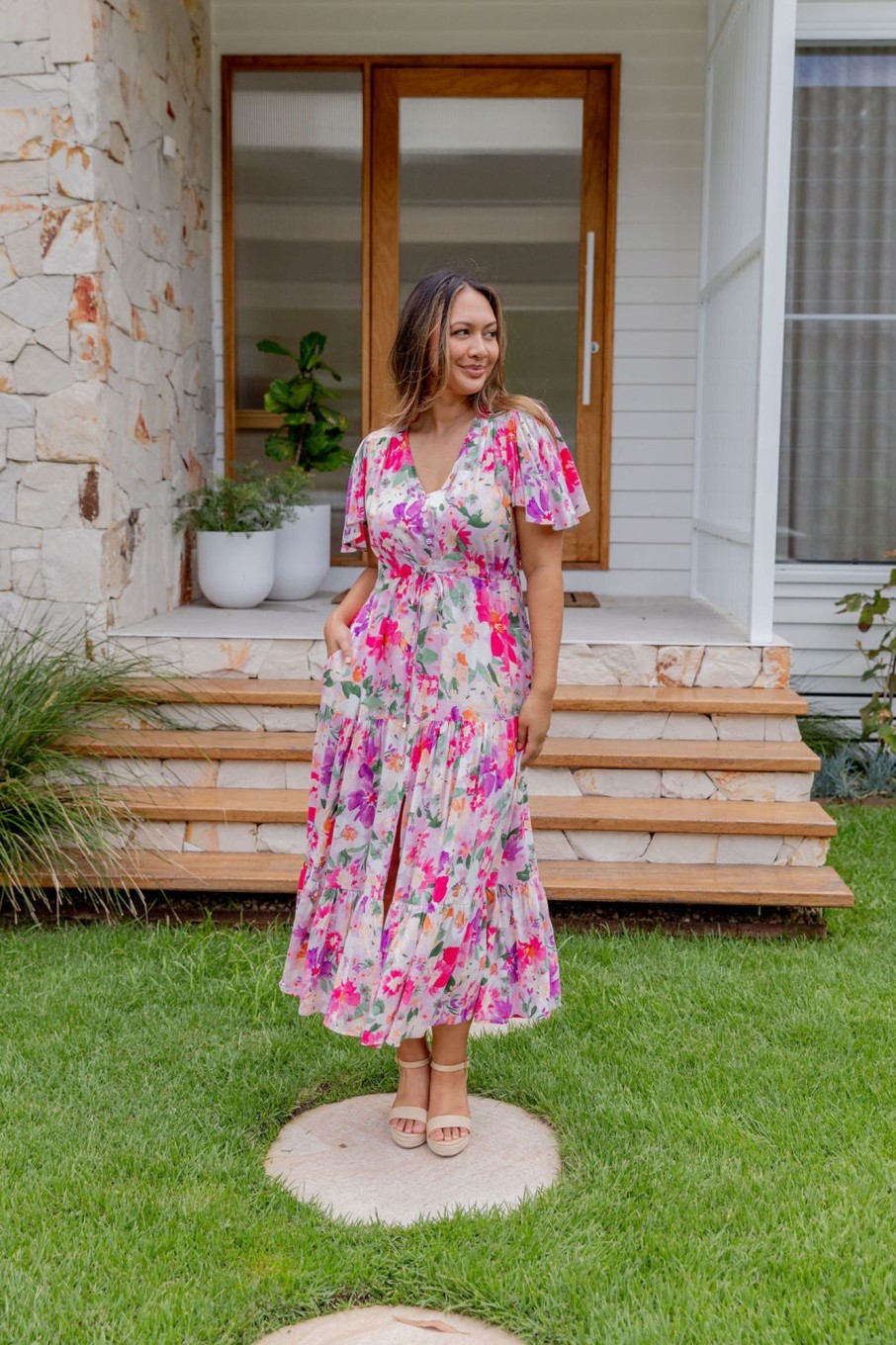 Dresses Proud Poppy Clothing | Bonnie Maxi Dress In Botanical