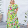 Dresses Proud Poppy Clothing | Bonnie Maxi Dress In Green Botanical