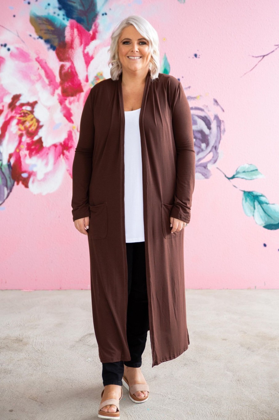 Clothing Proud Poppy Clothing Cardigans & Knits | Jane Cardigan In Chocolate