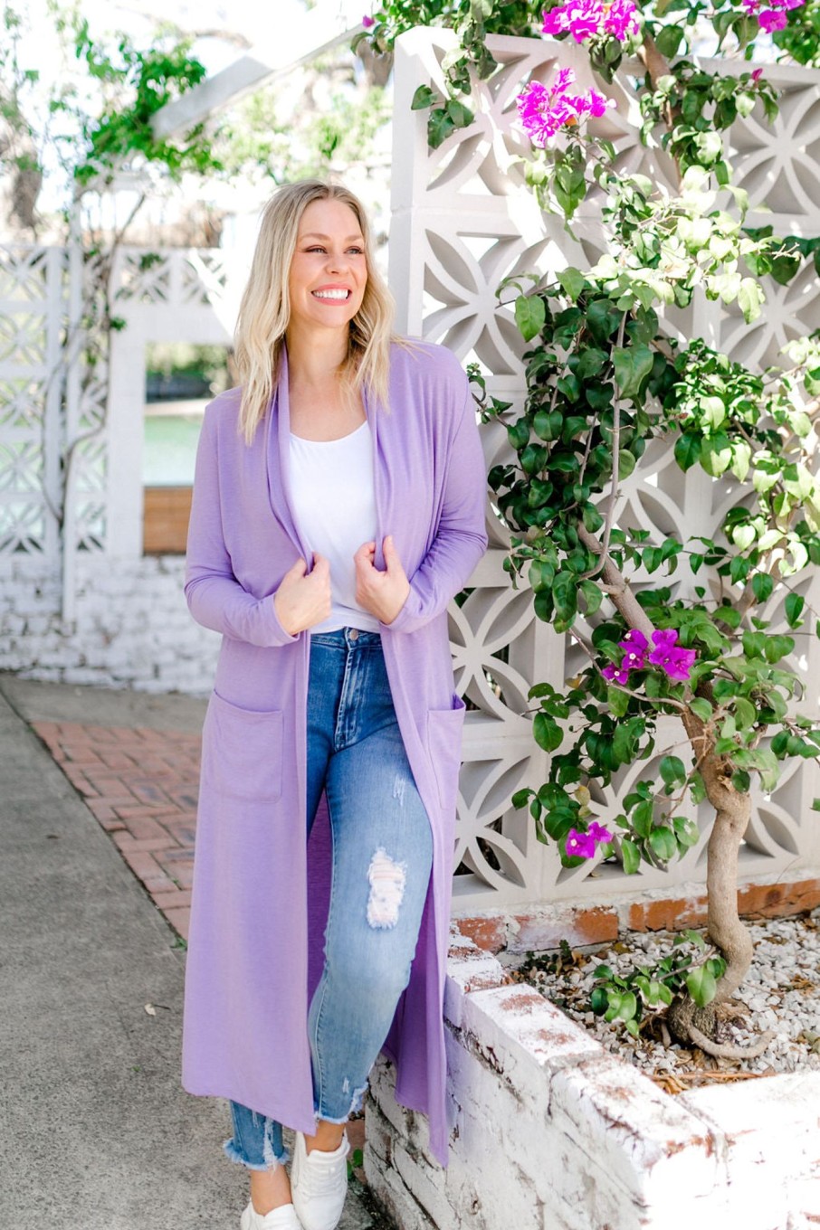 Clothing Proud Poppy Clothing Cardigans & Knits | Jane Cardigan In Lilac