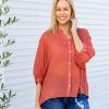 Clothing Proud Poppy Clothing Tops | Nora Top In Rust