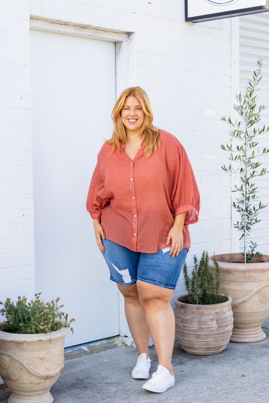 Clothing Proud Poppy Clothing Tops | Nora Top In Rust