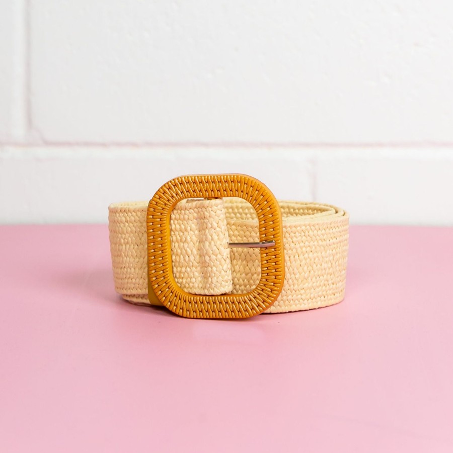 Accessories Proud Poppy Clothing Belts | Morgan Belt In Cream