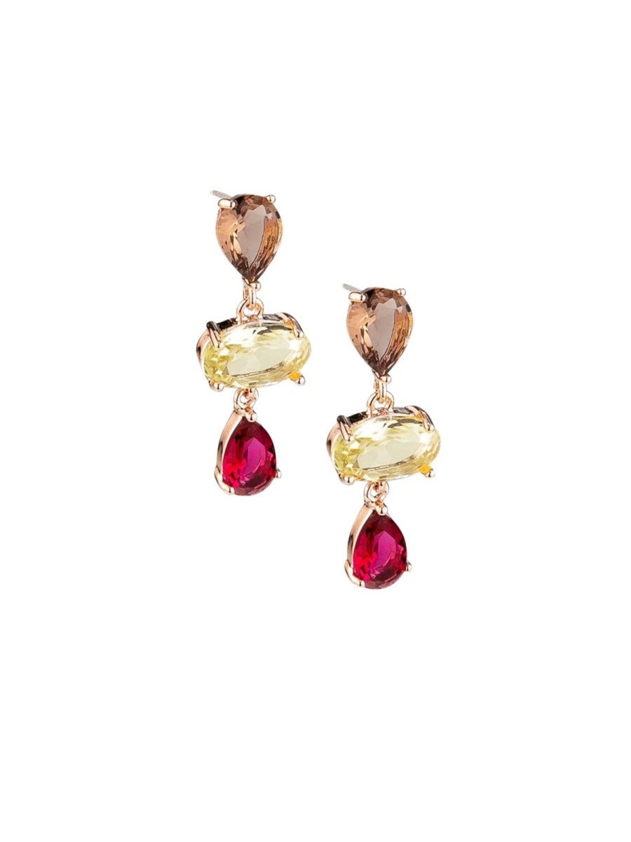 Accessories Proud Poppy Clothing Earrings | Winter Nights Crystal