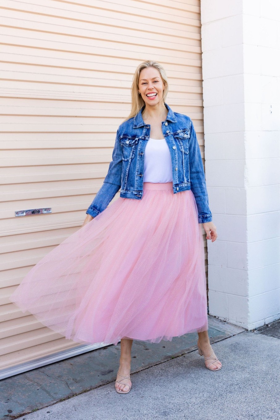 Clothing Proud Poppy Clothing Skirts | Selena Tulle Skirt In Pink Shimmer