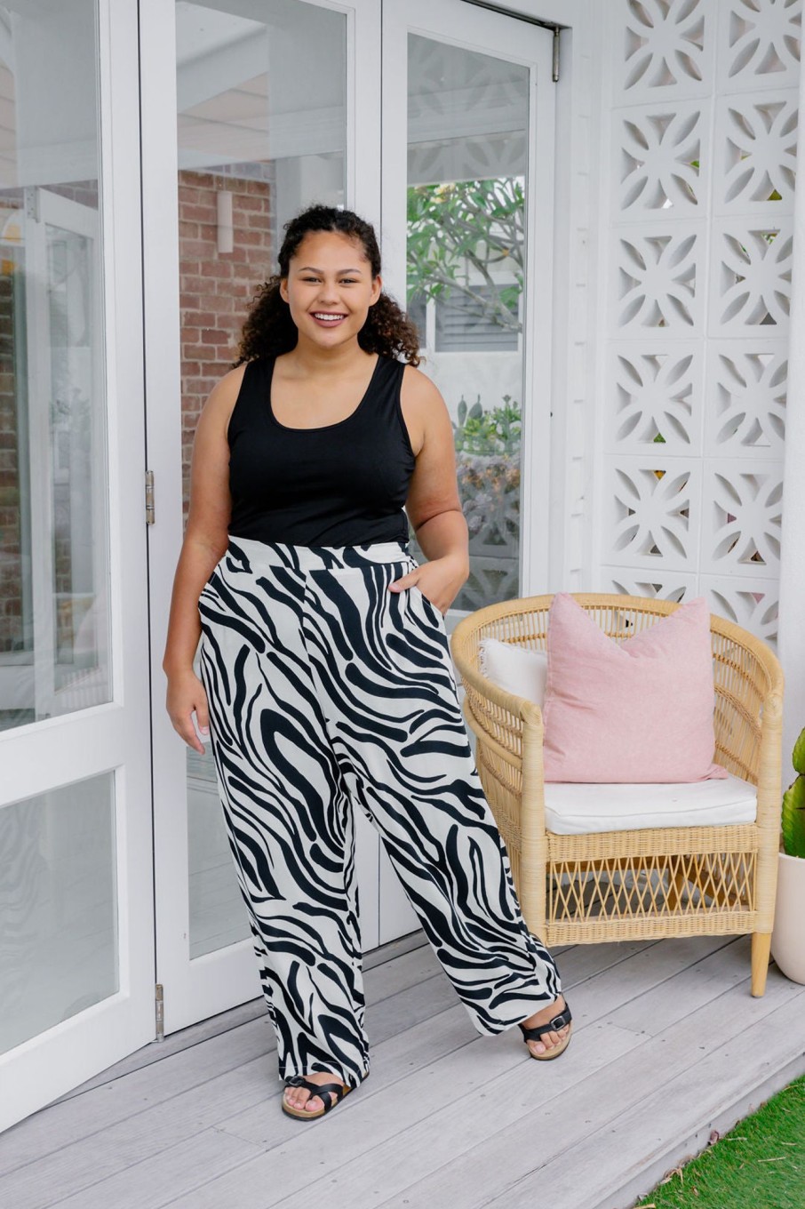 Clothing Proud Poppy Clothing Pants | Samara Pants In Zebra Print