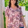 Clothing Proud Poppy Clothing Tops | Logan Top In Blushing Blossoms