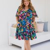 Dresses Proud Poppy Clothing | Charlie Dress In Black Wonderland By Kasey Rainbow