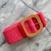 Accessories Proud Poppy Clothing Belts | Extra Length Stretch Belt In Coral