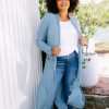 Clothing Proud Poppy Clothing Cardigans & Knits | Jane Cardigan In Dusty Blue