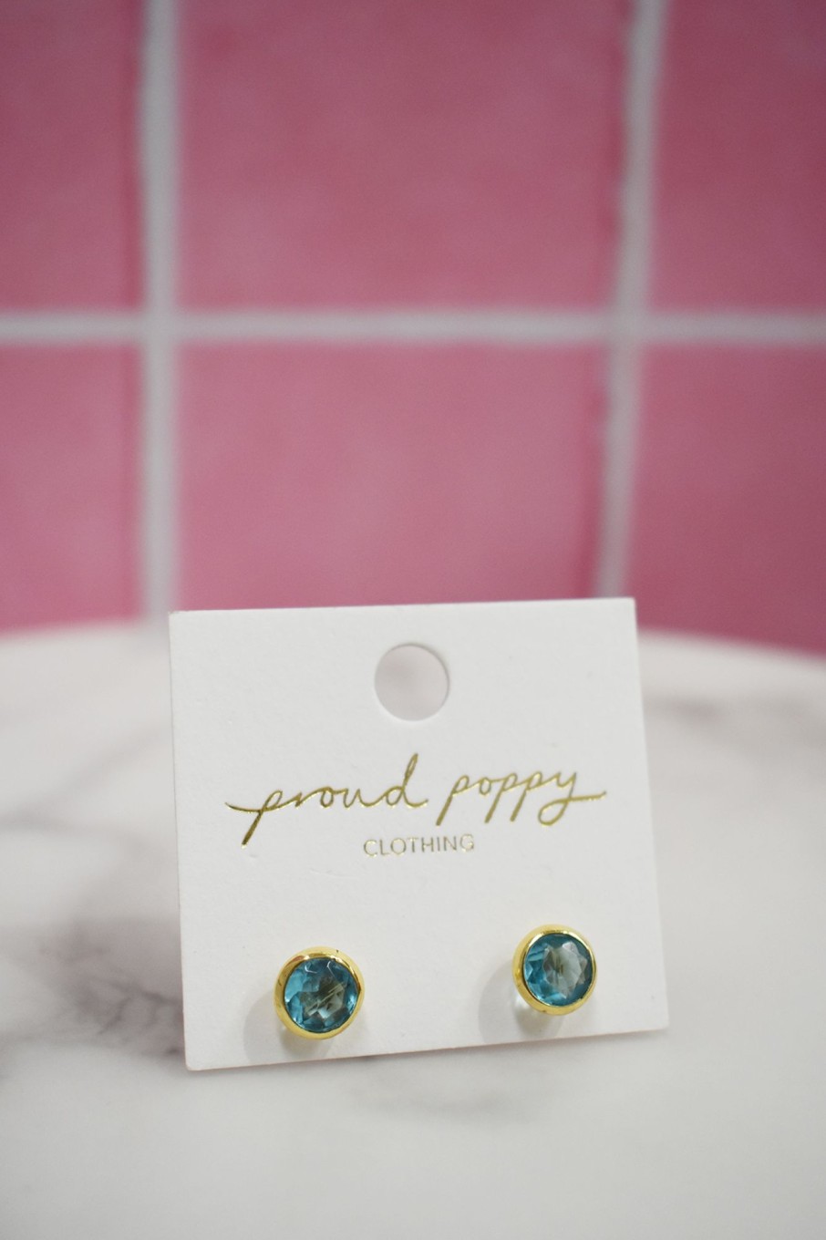 Accessories Proud Poppy Clothing Earrings | Slatwall Hook Earrings In Gold Topaz