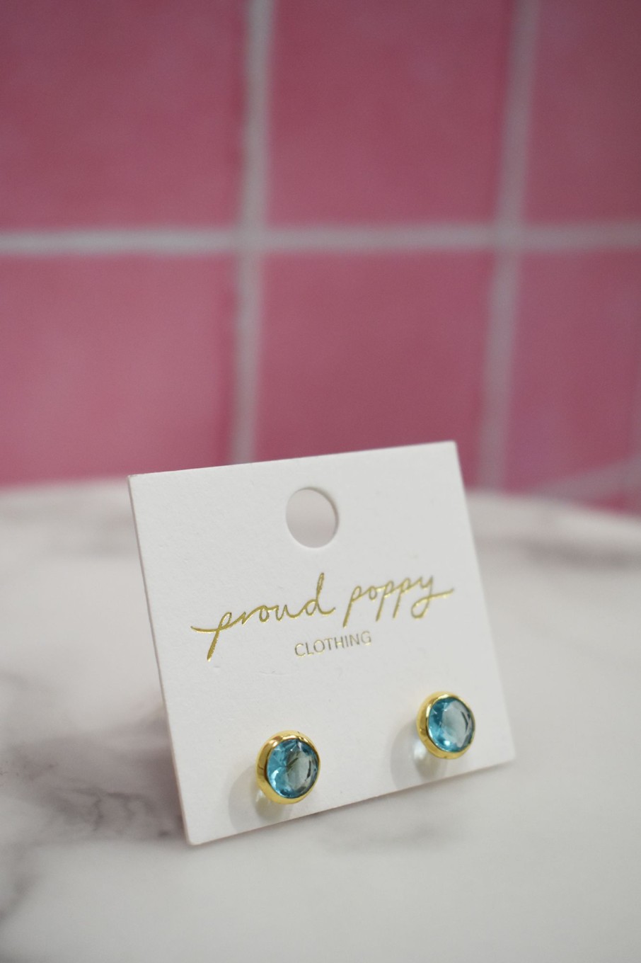 Accessories Proud Poppy Clothing Earrings | Slatwall Hook Earrings In Gold Topaz