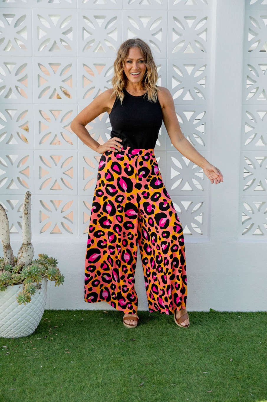 Clothing Proud Poppy Clothing Pants | Larsa Pants In Classic Leopard By Kasey Rainbow