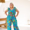 Clothing Proud Poppy Clothing Jumpsuits & Playsuits | Paige Jumpsuit In Emerald Fusion By Kasey Rainbow