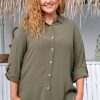 Clothing Proud Poppy Clothing Shirts | Cassidy Shirt In Khaki