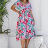 Dresses Proud Poppy Clothing | Millie Dress In Festive Floral By Kasey Rainbow