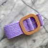 Accessories Proud Poppy Clothing Belts | Extra Length Stretch Belt In Purple