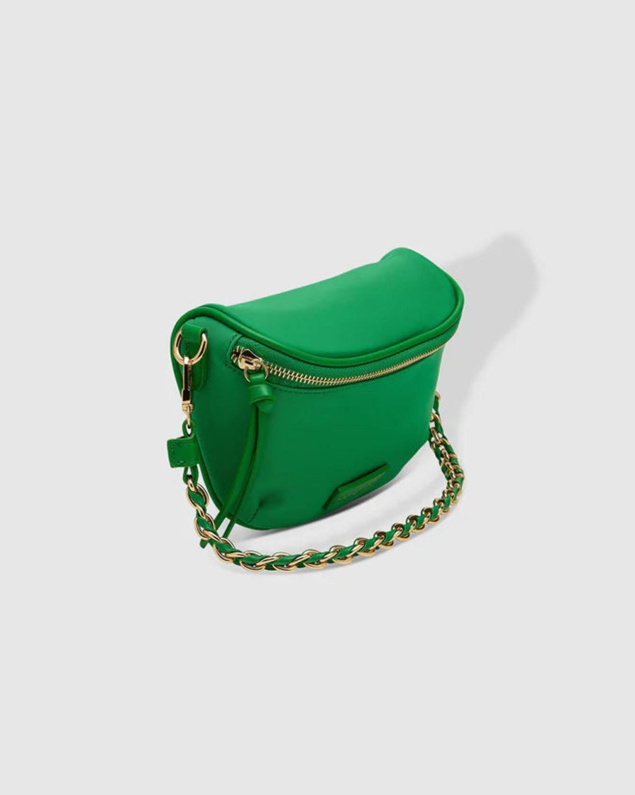 Accessories Proud Poppy Clothing Bags | Halsey Nylon Sling Bag Apple Green