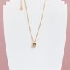 Accessories Proud Poppy Clothing Necklaces | Amor Necklace In Gold Square