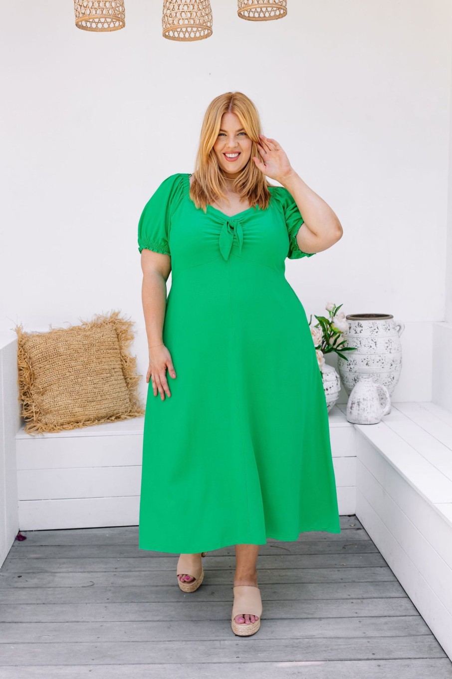 Dresses Proud Poppy Clothing | Colette Midi Dress In Green