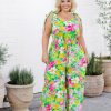 Clothing Proud Poppy Clothing Jumpsuits & Playsuits | Paige Jumpsuit In Green Botanical