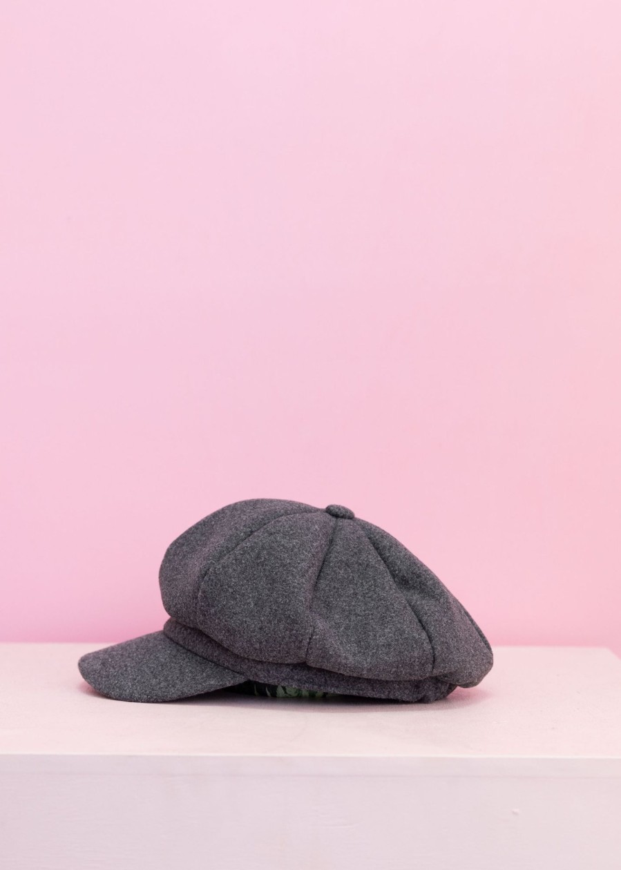 Accessories Proud Poppy Clothing Hats | Baker Hat In Dark Grey