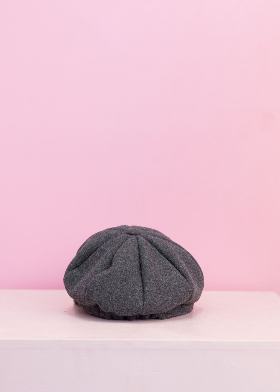 Accessories Proud Poppy Clothing Hats | Baker Hat In Dark Grey