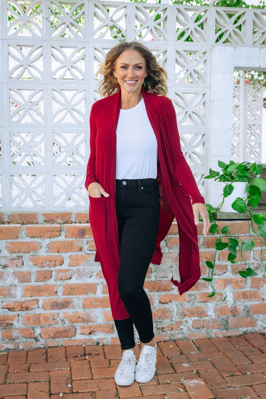 Clothing Proud Poppy Clothing Cardigans & Knits | Jane Cardigan In Burgundy