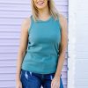 Clothing Proud Poppy Clothing Tanks | New Kira Tank In Teal